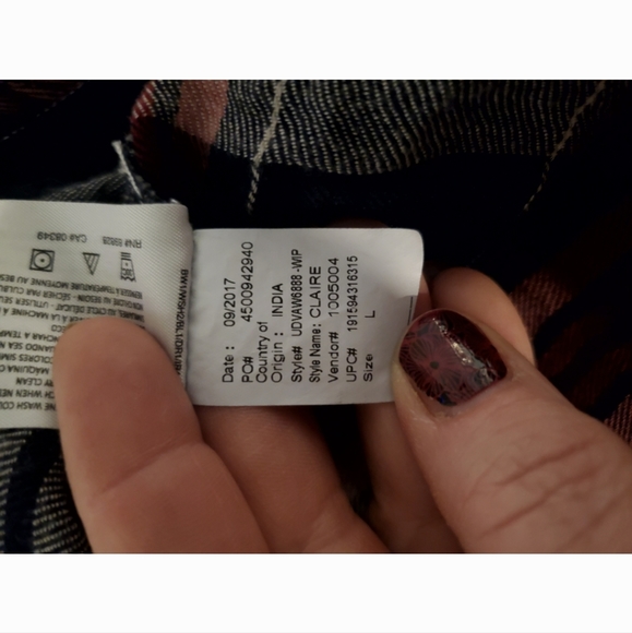 Vintage America Blues sz L Embroidered Flannel - Picture 9 of 9